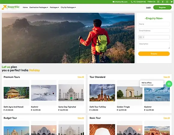 Online Tour Booking | Trignoweb sass product company