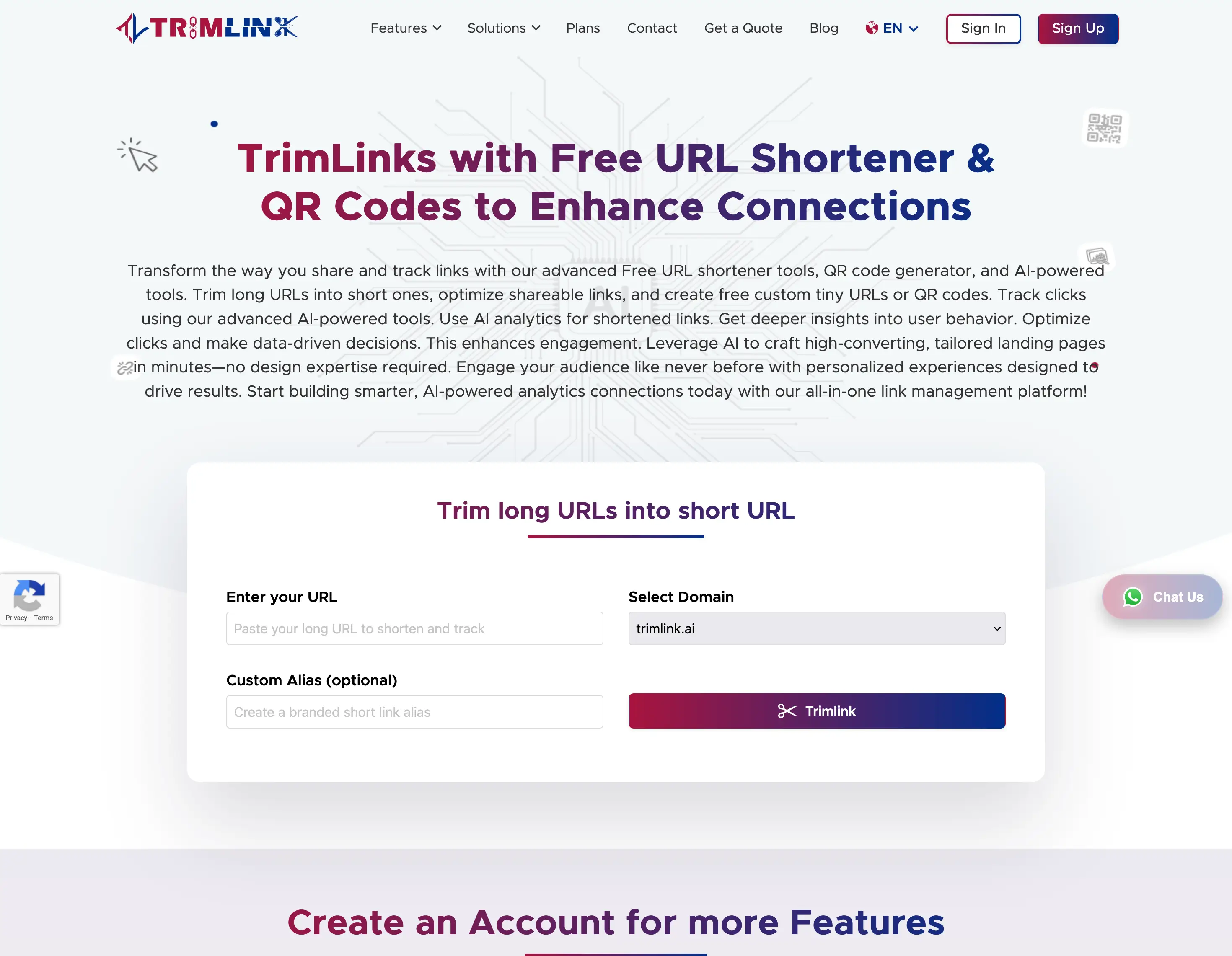 Short Url Generator | Trignoweb sass product company